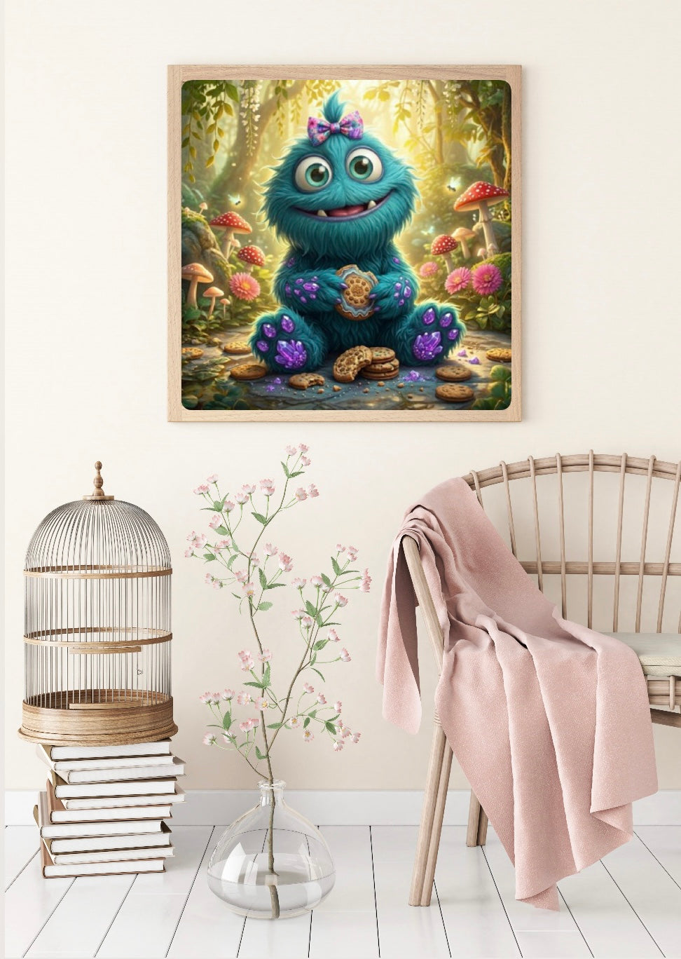 VORVERKAUF! Diamond Painting Bild "Krümelschnute" von TiniSchnickschnack 50x50cm (Full Feenstaub)