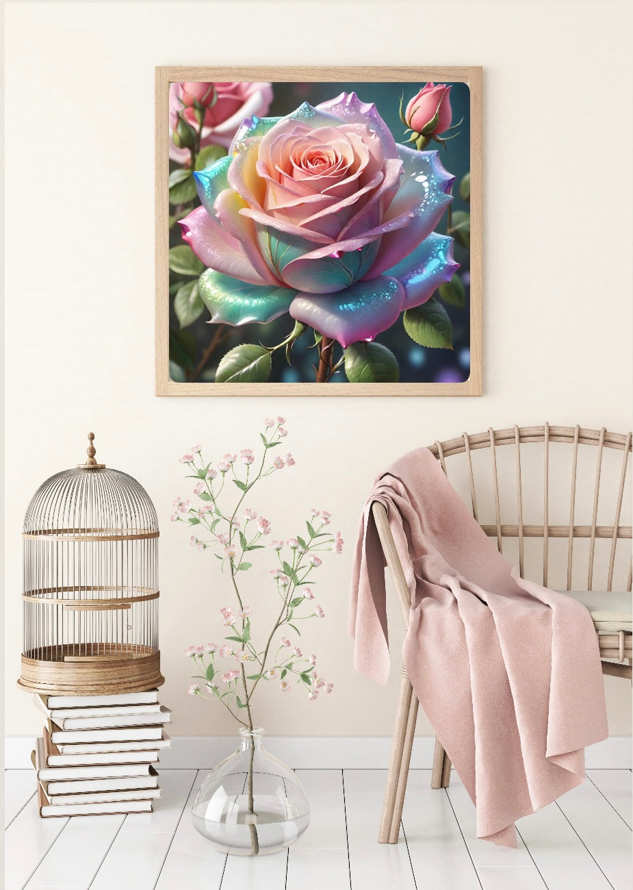 Diamond Painting Bild "Rosentraum" 50x50cm (inkl. Strass) TSS-569