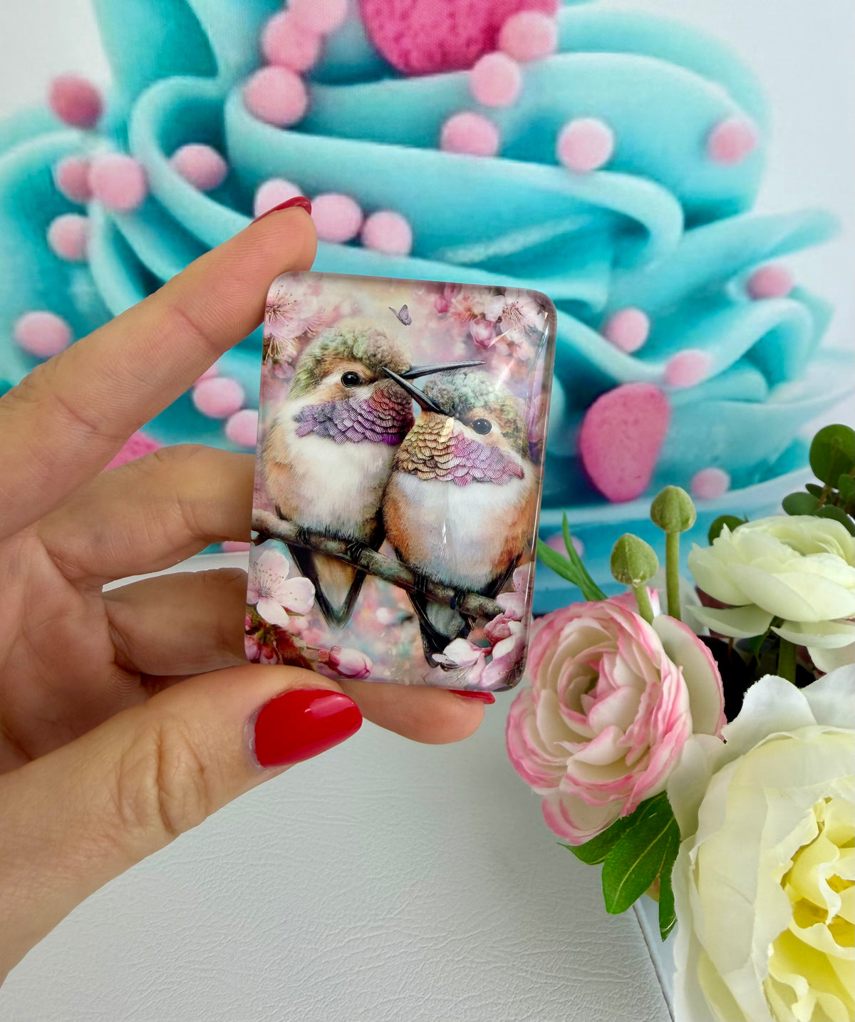 Diamond Painting Cover Minder "Love Birds" (CM)