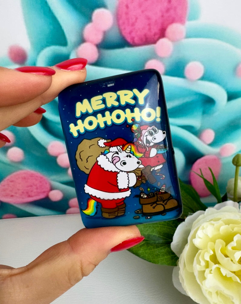 Diamond Painting Cover Minder Pummeleinhorn "Merry HoHoHo" (CM)