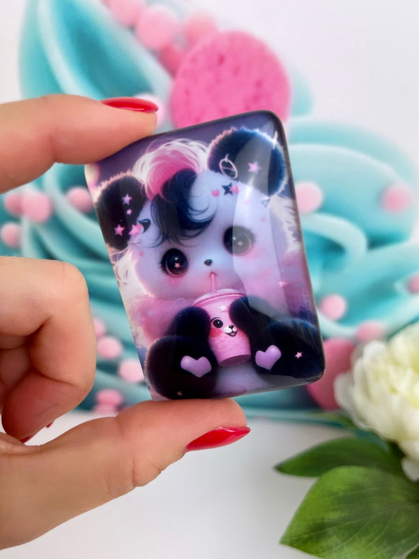 Diamond Painting Cover Minder "Bubble-Tea Panda" (CM)