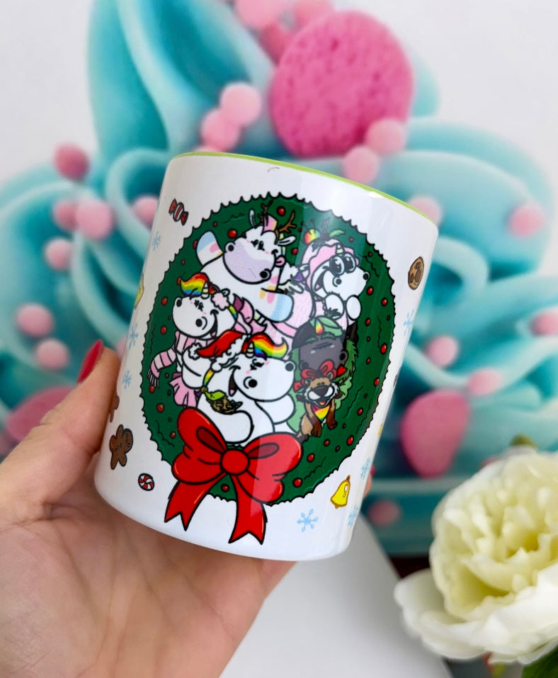 TiniSchnickschnack Pummeleinhorn Xmas Kranz "PUMMEL-FAMILY" - Tasse 330ml