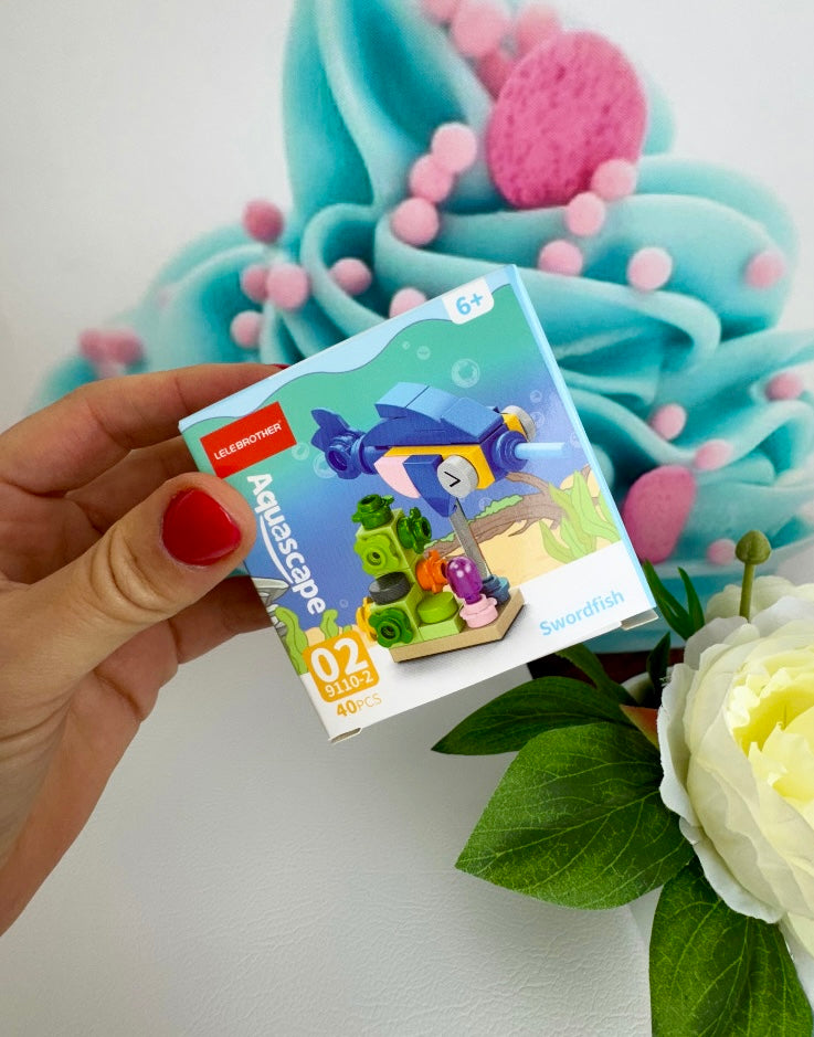 Mini Building Blocks Bundle - "Crazy Fish" - Klemmbausteine (10Sets)