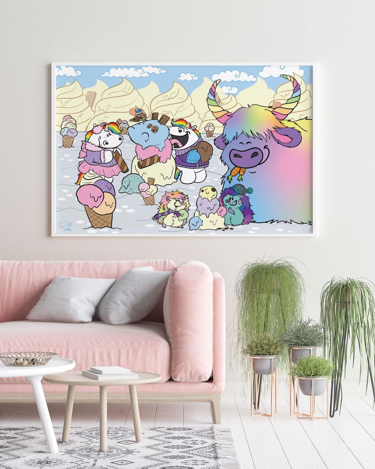 Diamond Painting Bild "Winter-Wonderland" von Pummeleinhorn 50x80cm (inkl. Feenstaub) TSS-601