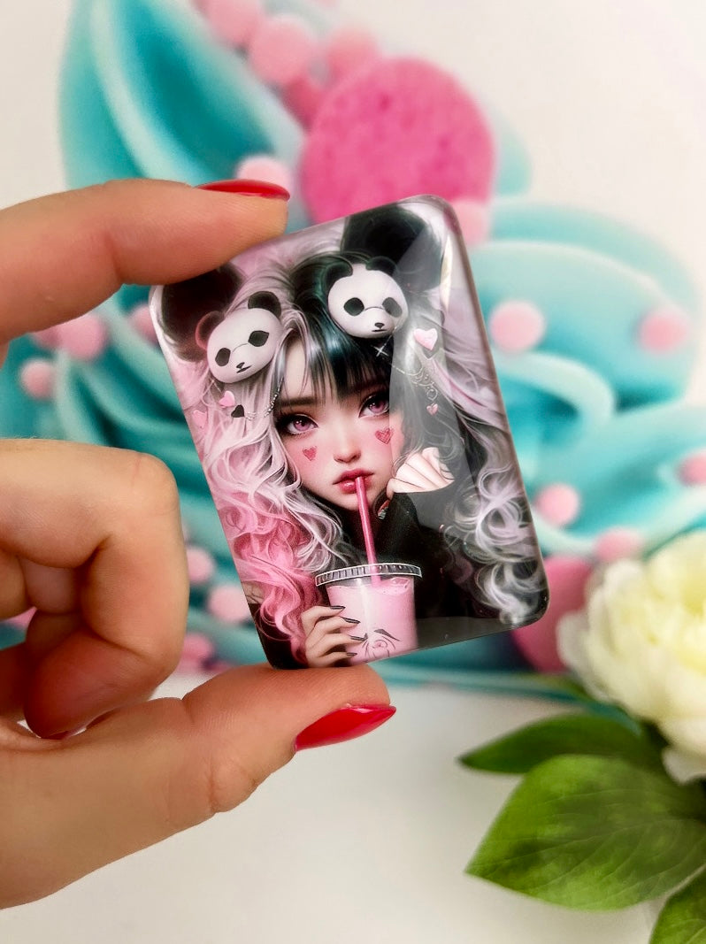 Diamond Painting Cover Minder Bubble-Tea Girl "Pixi" (CM)