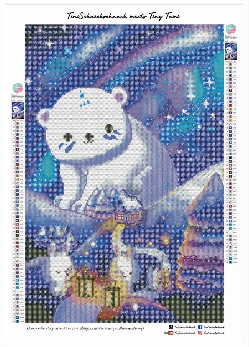Diamond Painting Künstlerbild "Polarnacht" von TinyTami 40x60