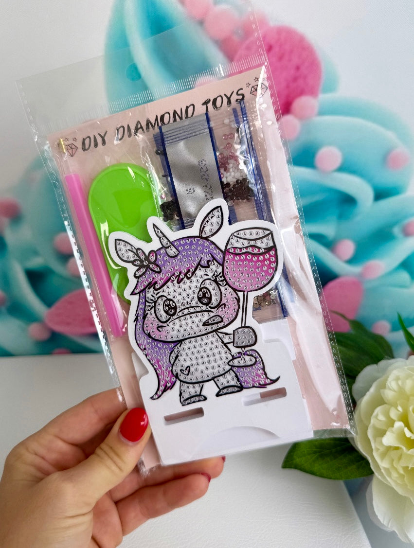 Diamond Painting Schnubbi Handy-Base "Weinhorn" 10x14cm (B003)