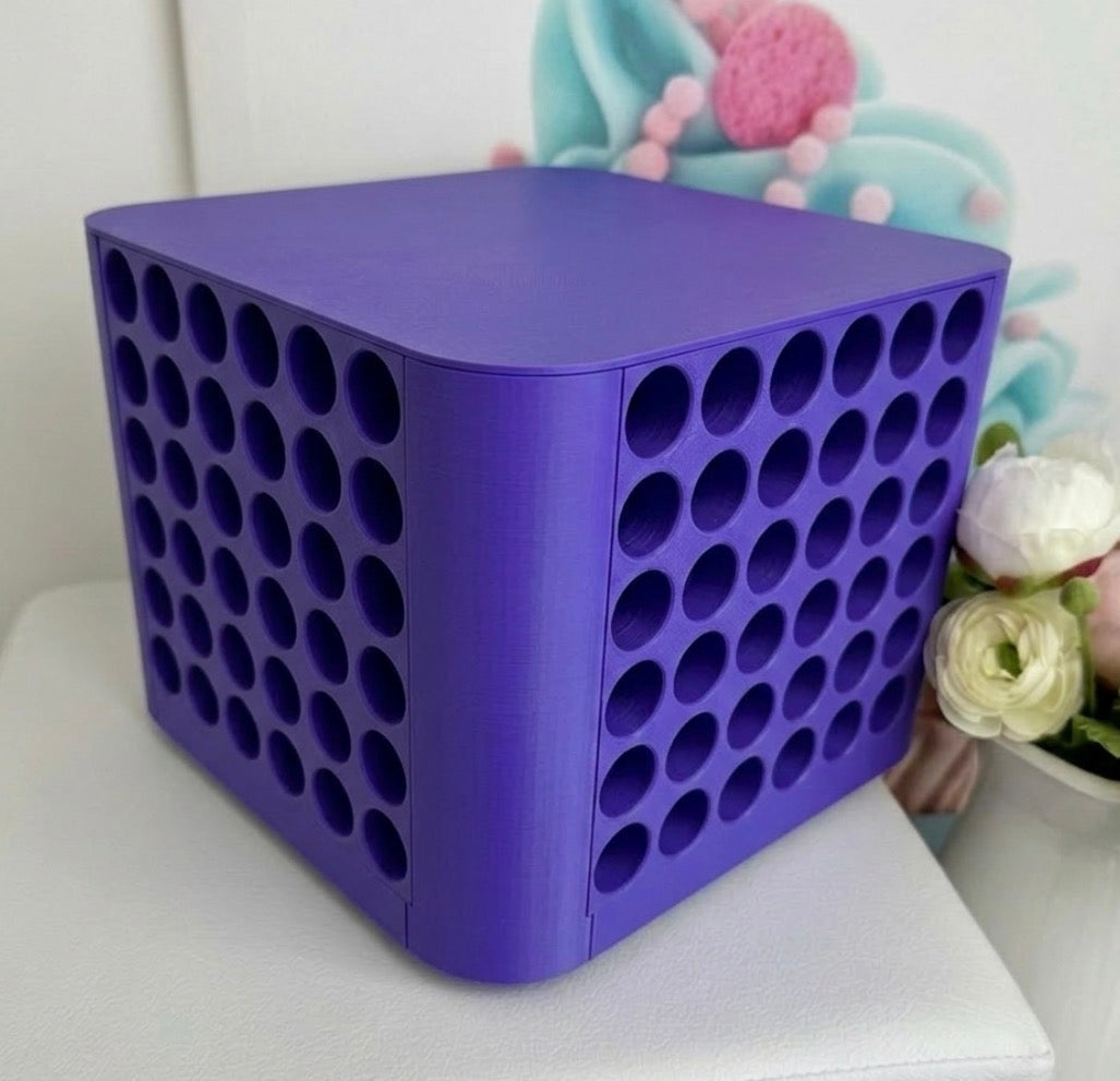 Diamond Painting "Diamond Wall Drehturm" Steinchenturm (wahlweise für 144 oder 288 Farben) - 3D-Druck (lila)