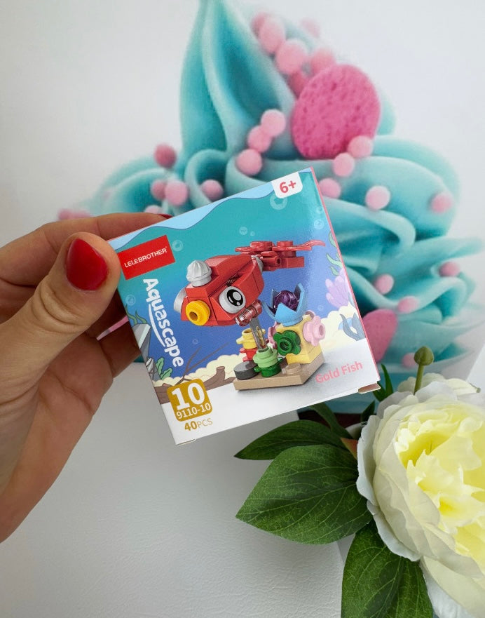 Mini Building Blocks Bundle - "Crazy Fish" - Klemmbausteine (10Sets)