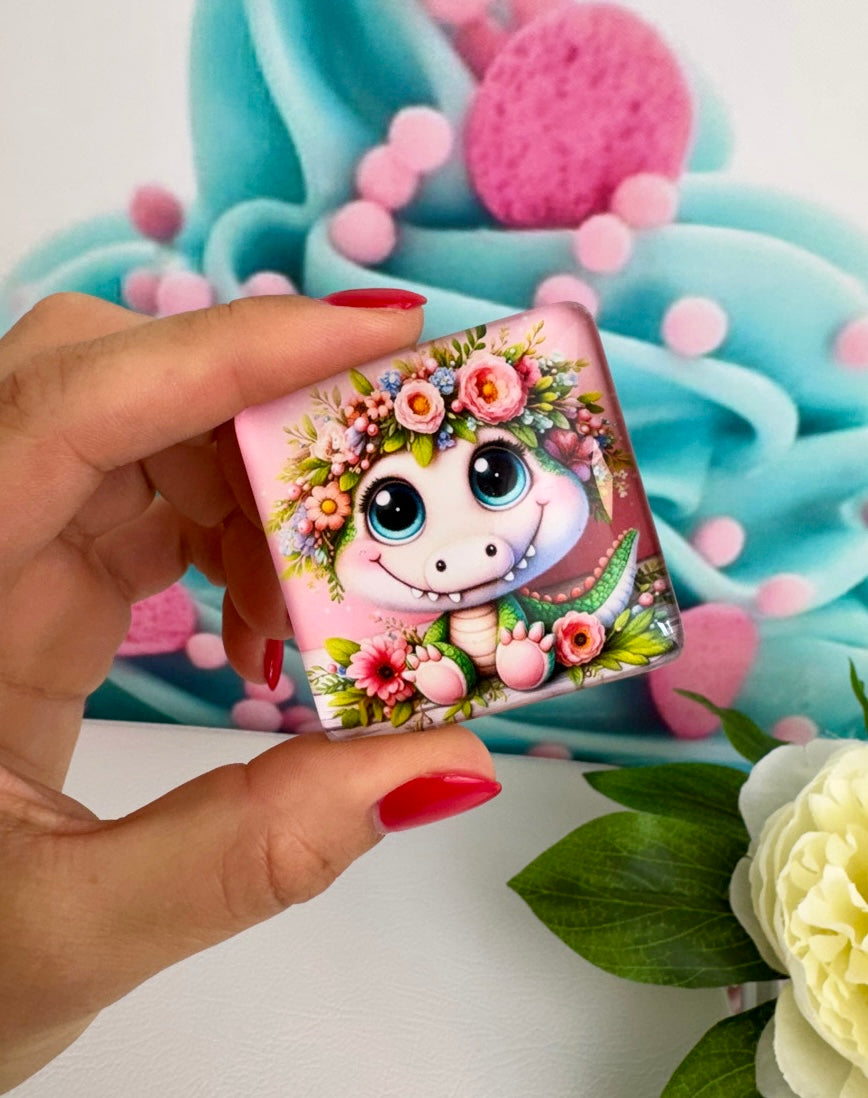 Diamond Painting Cover Minder Krokodil "Kiki" (CM)