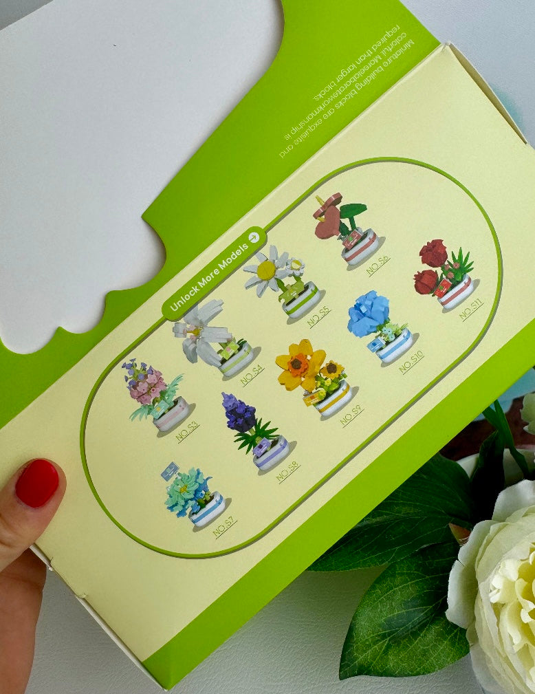 Mini Building Blocks - "Blümchen" - Klemmbausteine (9Sets)