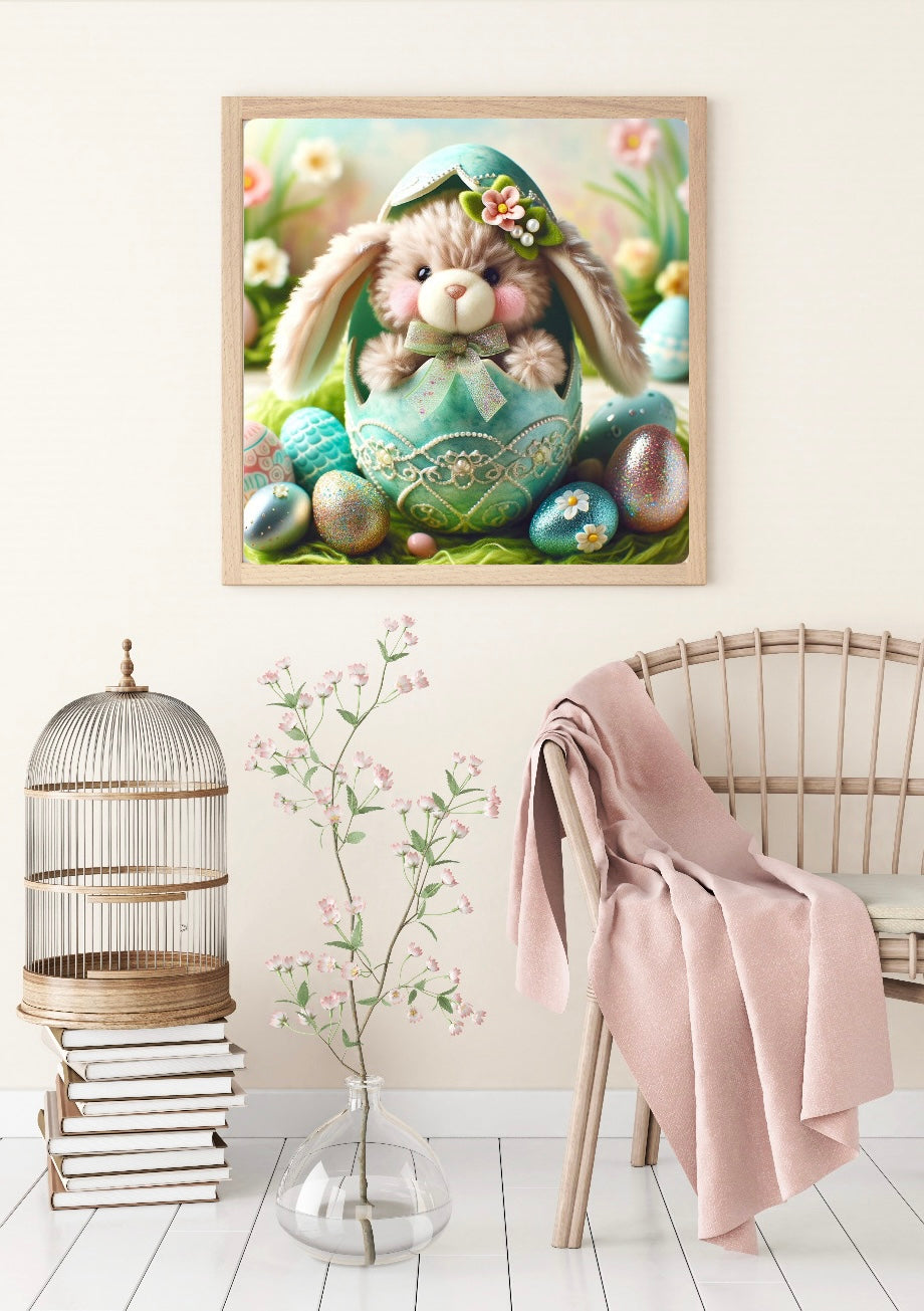 Diamond Painting Bild "Ostererwachen" von AI-Artist Sandrietta_ai (inkl. Feenstaub) 50x50cm TSS-770