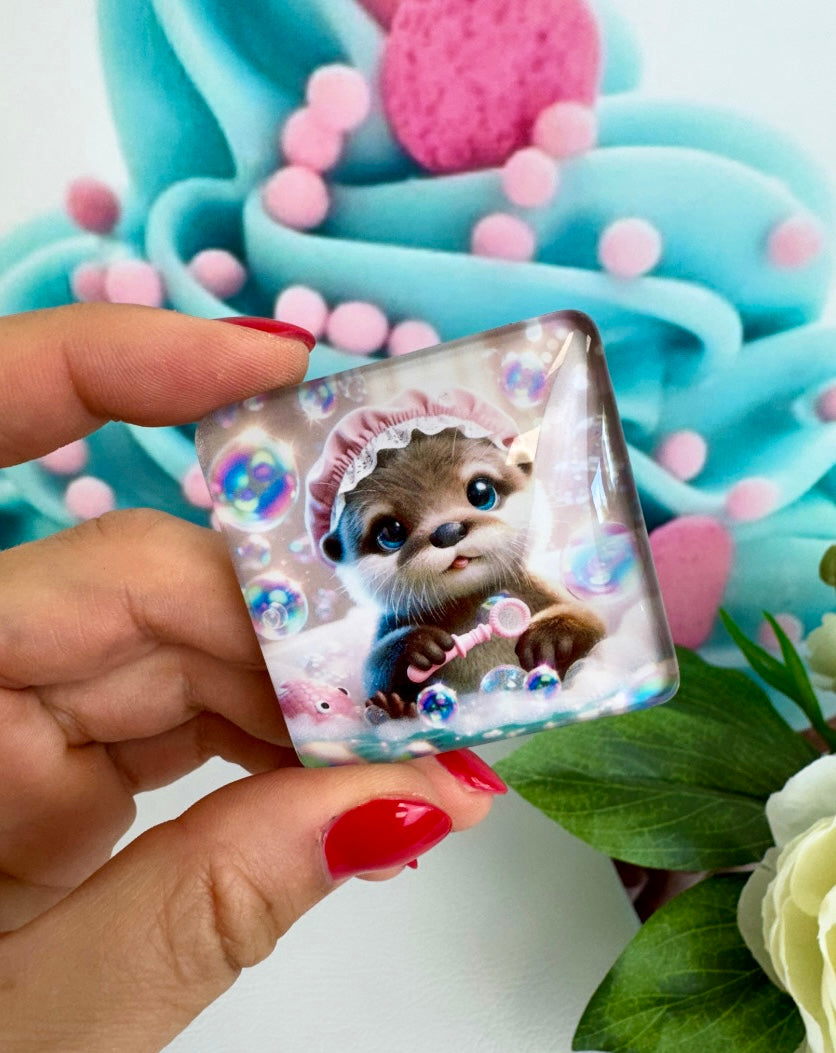 Diamond Painting Cover Minder Badespaß "Otter Moppi" (CM) VK1