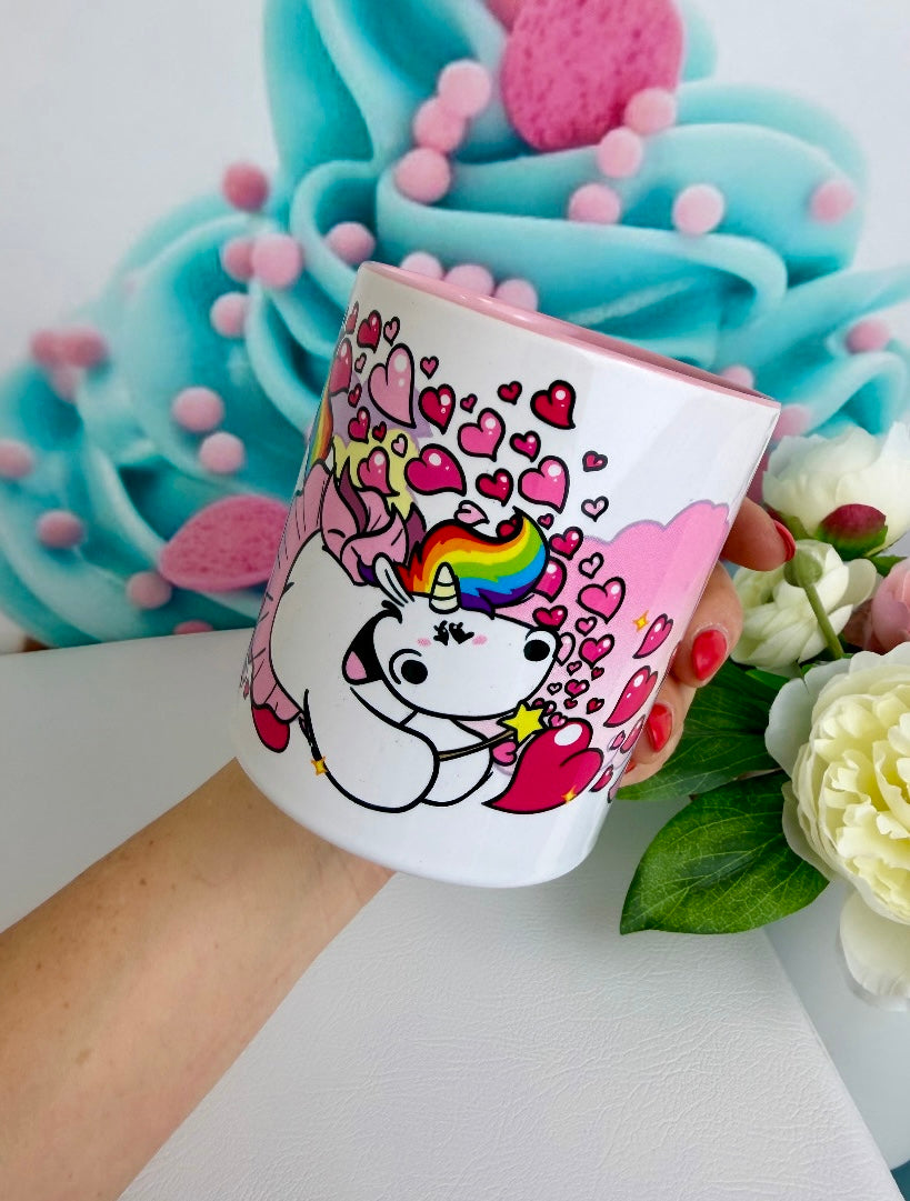 TiniSchnickschnack Pummeleinhorn "Herzchen-Pummelfee" - Tasse 330ml
