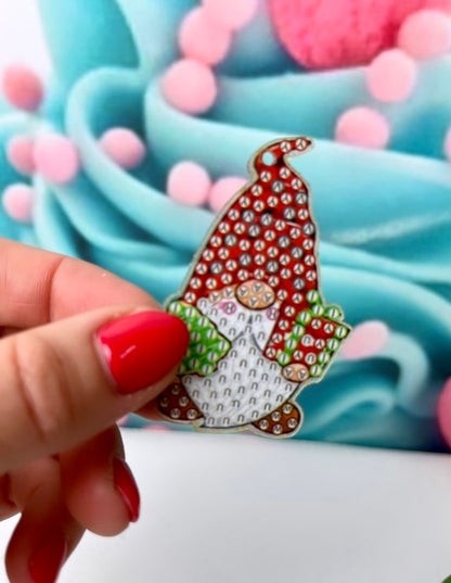 Diamond Painting Schlüsselanhänger "Xmas-Mini-Wichtel" 12 Stück Anhänger AH93