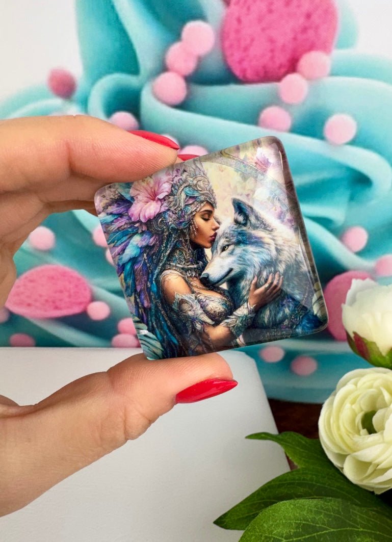 Diamond Painting Cover Minder "Königin der Wildnis" (CM)