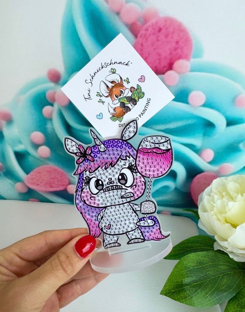 Diamond Painting Schnubbirella Fotohalter / Tischaufsteller Schnubbi "Weinhorn" 6x10cm (FH603)