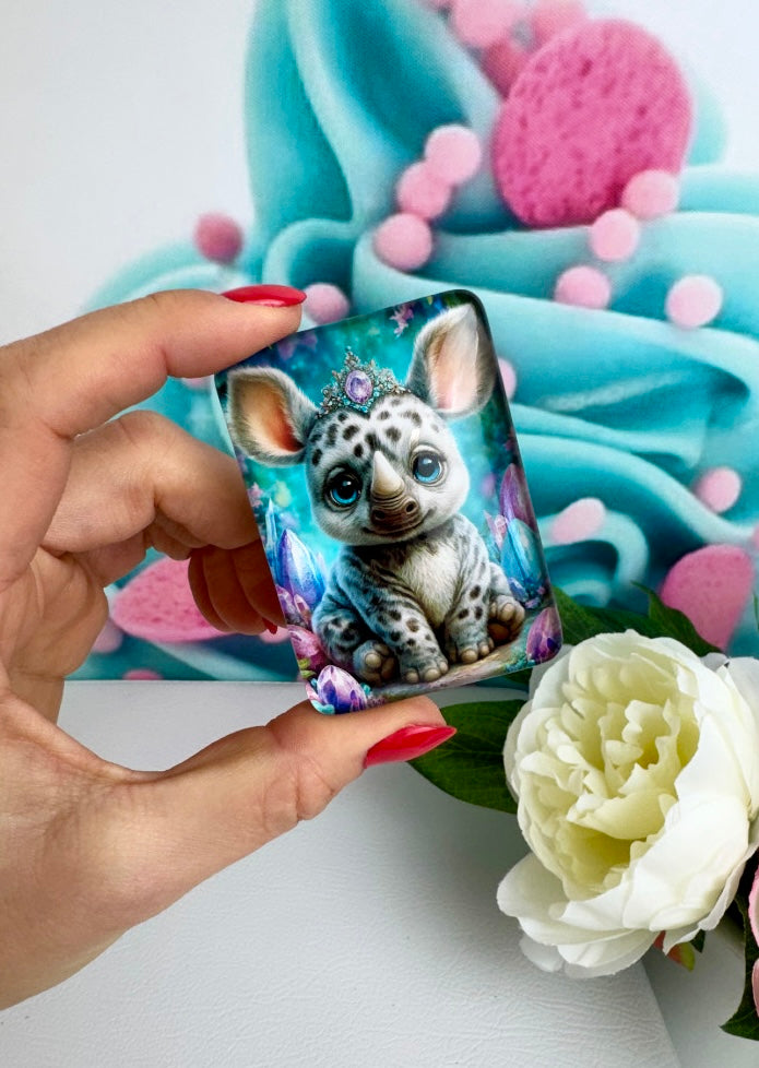 Diamond Painting Cover Minder Nashorn "Opalia" (CM)