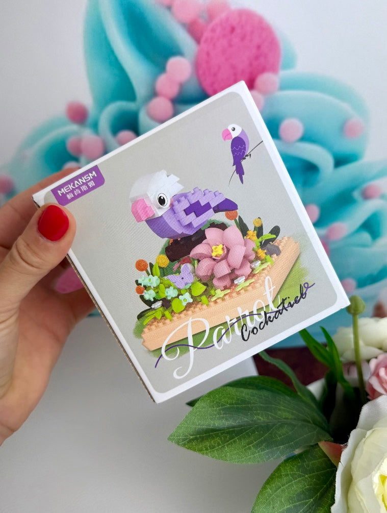 Building Blocks - "Papageien" - Klemmbausteine (6Sets)