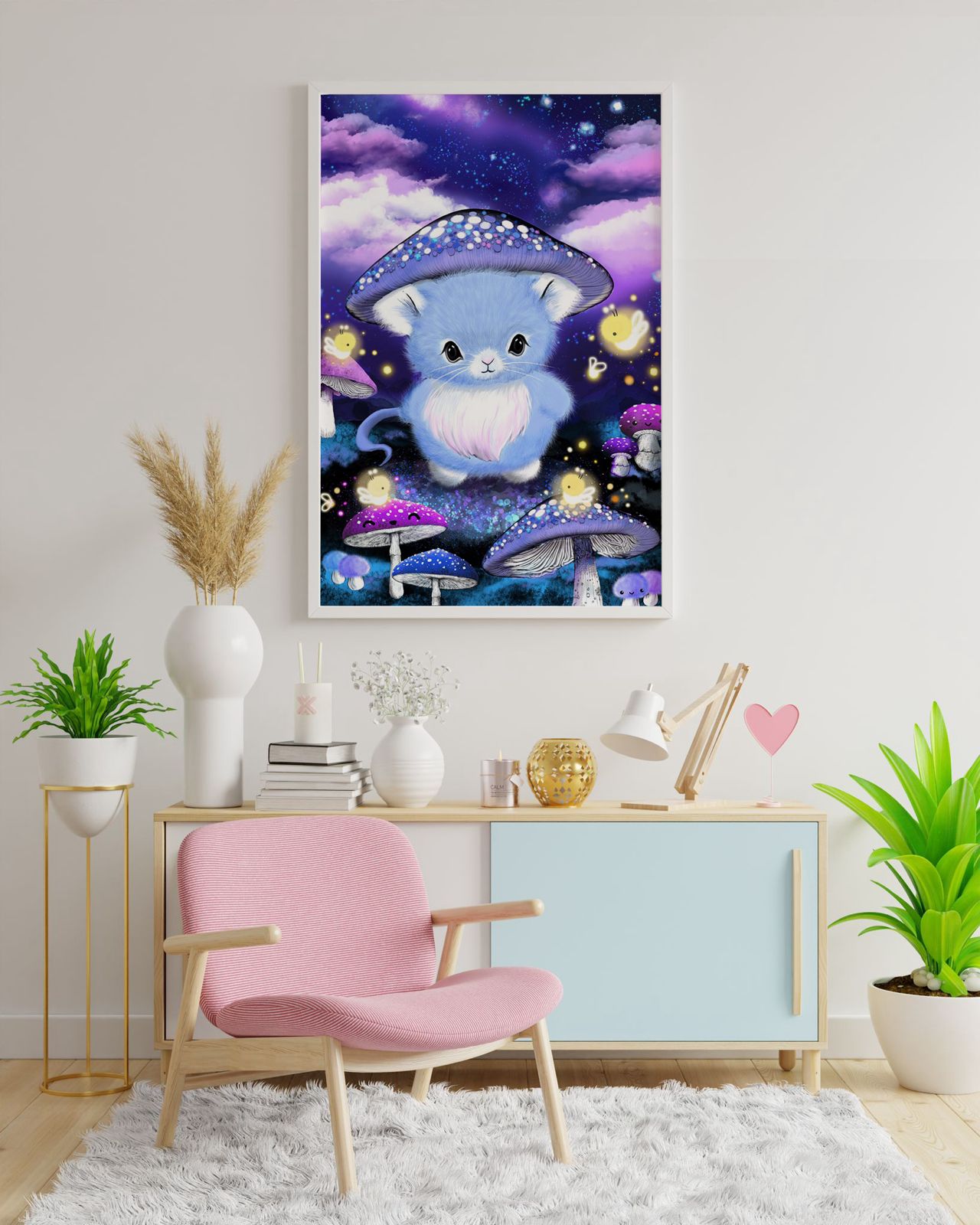 Diamond Painting Künstlerbild Maus "Schmausi" von TinyTami 40x60