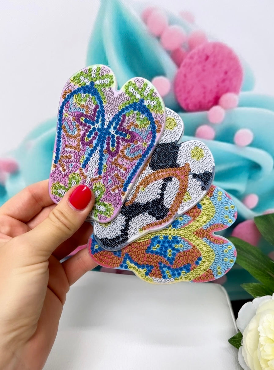 Diamond Painting Untersetzer "FlipFlops" 10 Stück U10