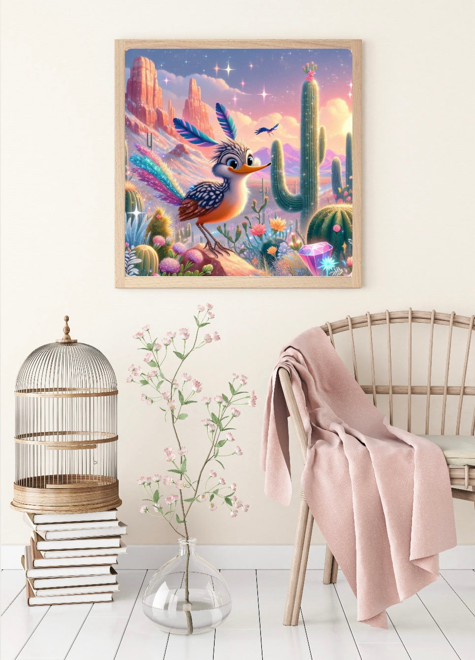 Diamond Painting Bild "Roadrunner" von AI-Artist Lexxy.ai (inkl. Feenstaub) 50x50cm TSS-705