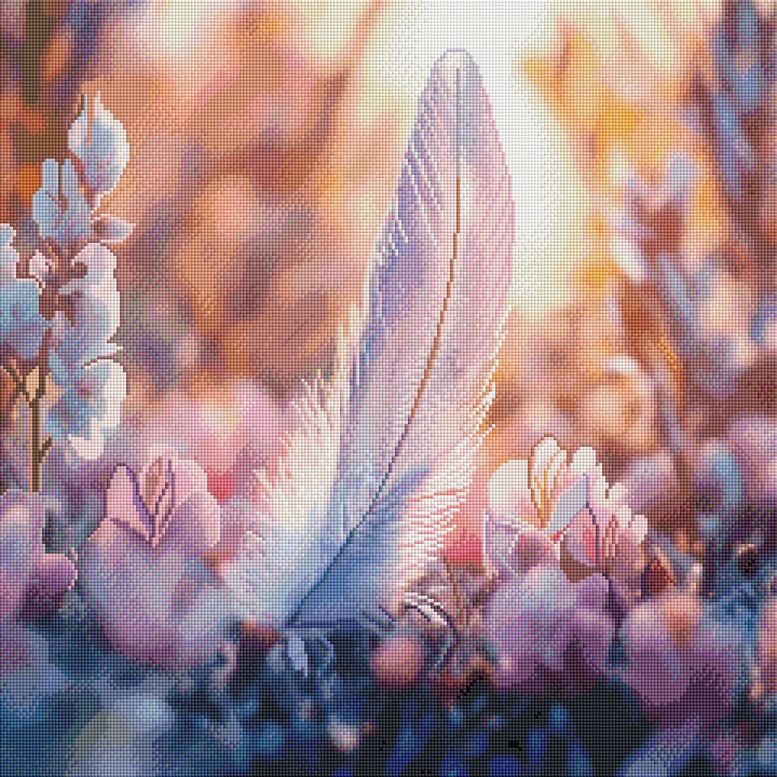 Diamond Painting Bild "Soft Bloom" von TiniSchnickschnack 60x60cm (inkl. Metallic) TSS-644