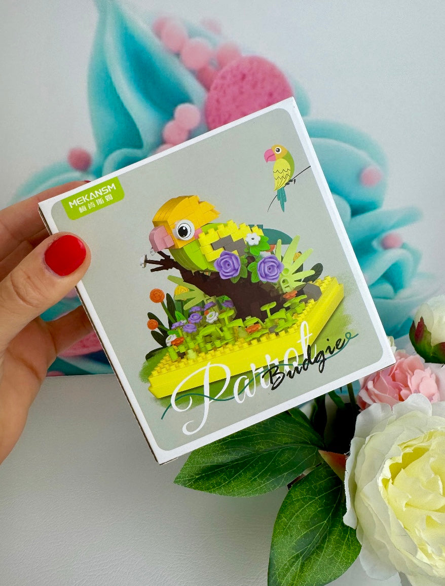 Building Blocks - "Papageien" - Klemmbausteine (6Sets)