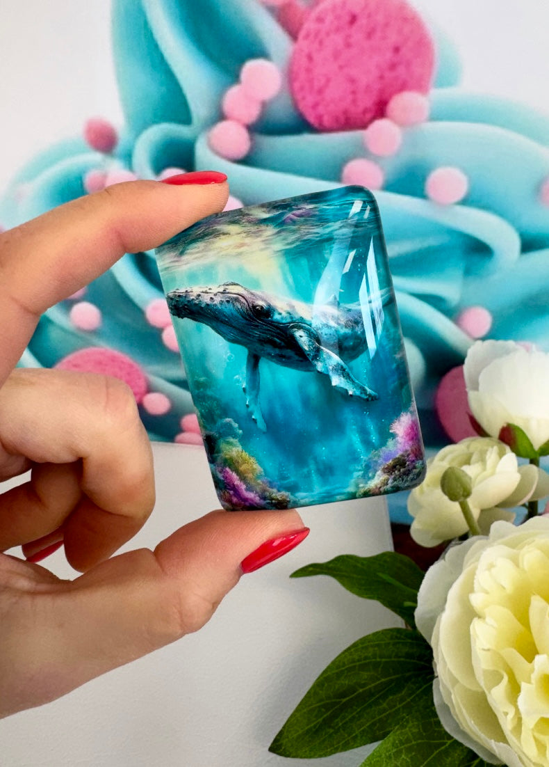 VORVERKAUF! Diamond Painting Cover Minder "Sanfter Wal - Schwerelos im blauen Meer" (CM) (VVK Mai)