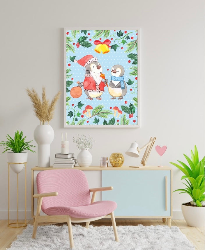 Diamond Painting Bild "Xmas-Pinguin" 30x40cm TiniSchnickschnack meets Mr. & Mrs Panda