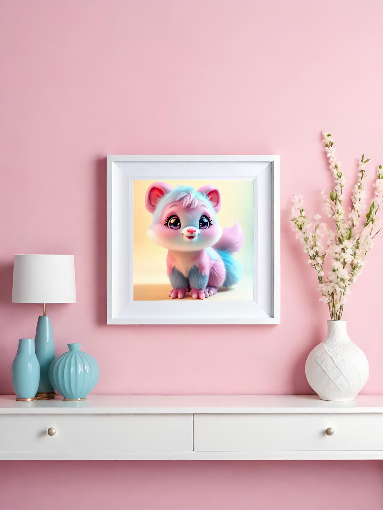 Diamond Painting Mini-Bild Samtpfötchen "Bella"  von TiniSchnickschnack 20x20cm (Feenstaub Special) TSS-656