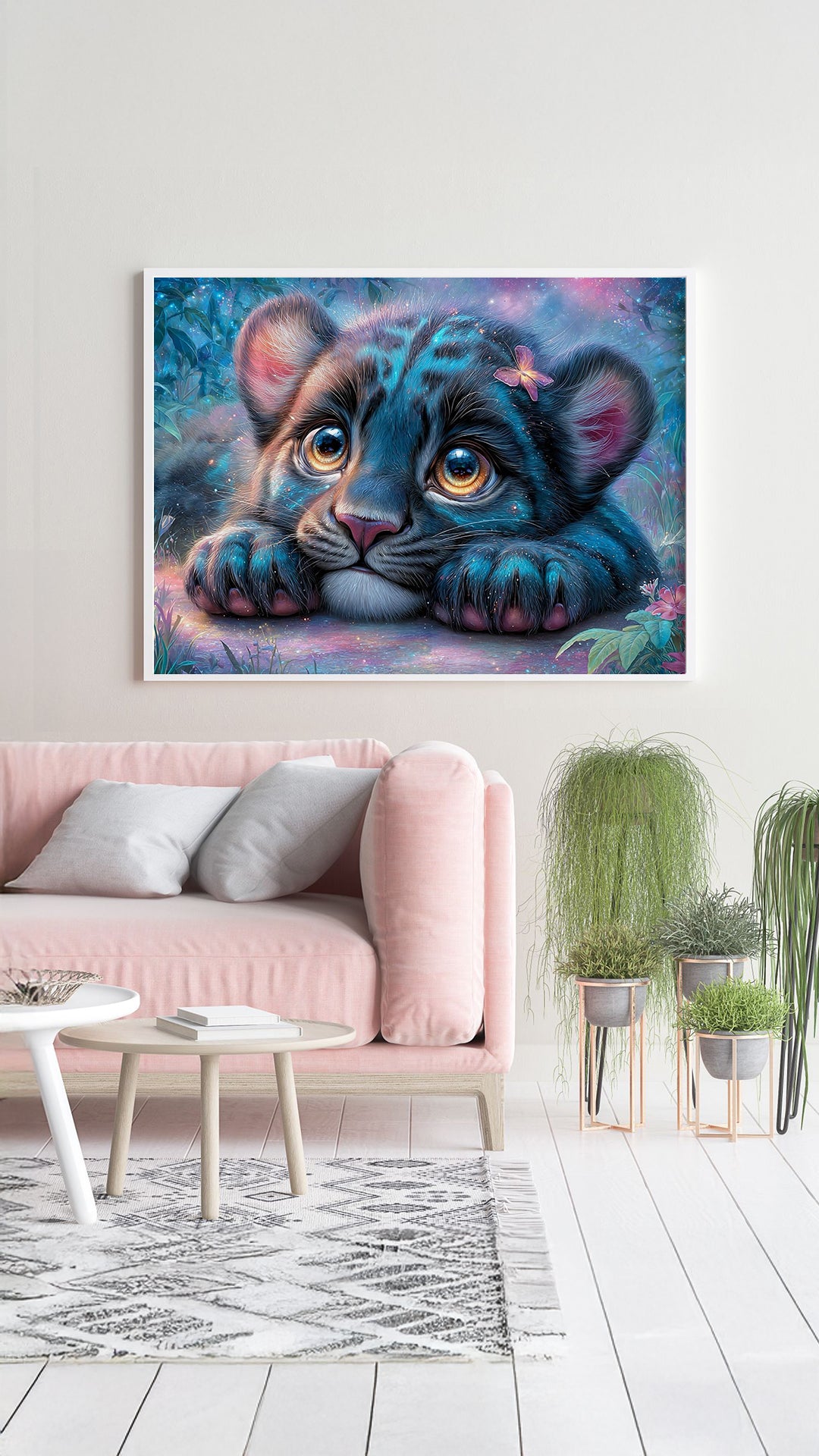 VORVERKAUF! Diamond Painting Bild Panther „Romy“ von AI-Artist Sandrietta_ai (inkl. Feenstaub) 40x50cm TSS-713