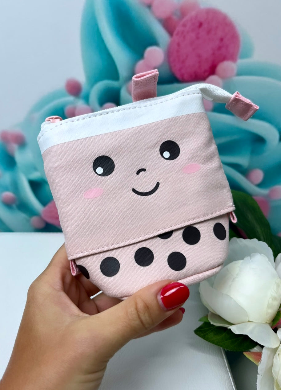 Diamond Painting Tasche "Bubble-Tea" Aufbewahrungsmäppchen