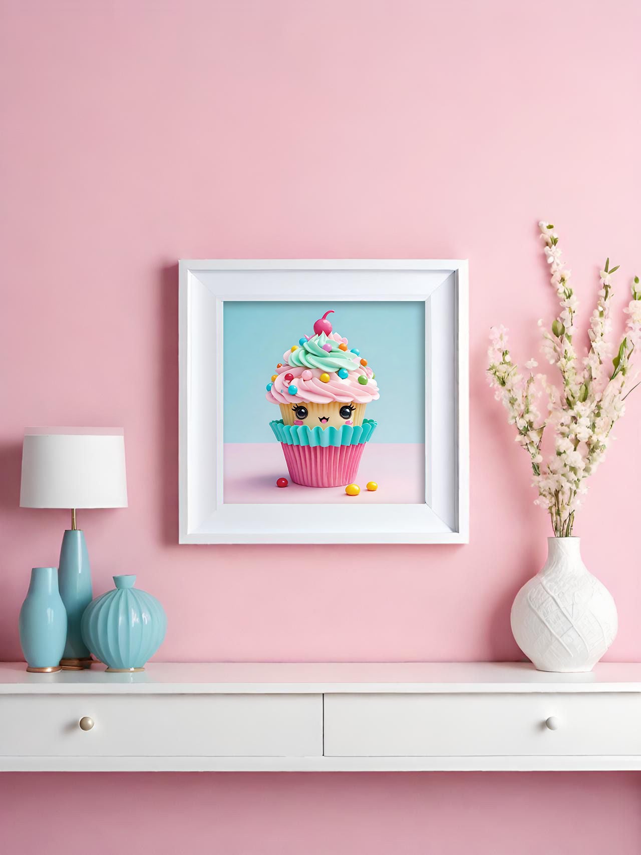 Diamond Painting TiniSchnickschnack Mini Bild "Happy Cupcake" 15x20cm (inkl. Fairy Dust) TSS-318