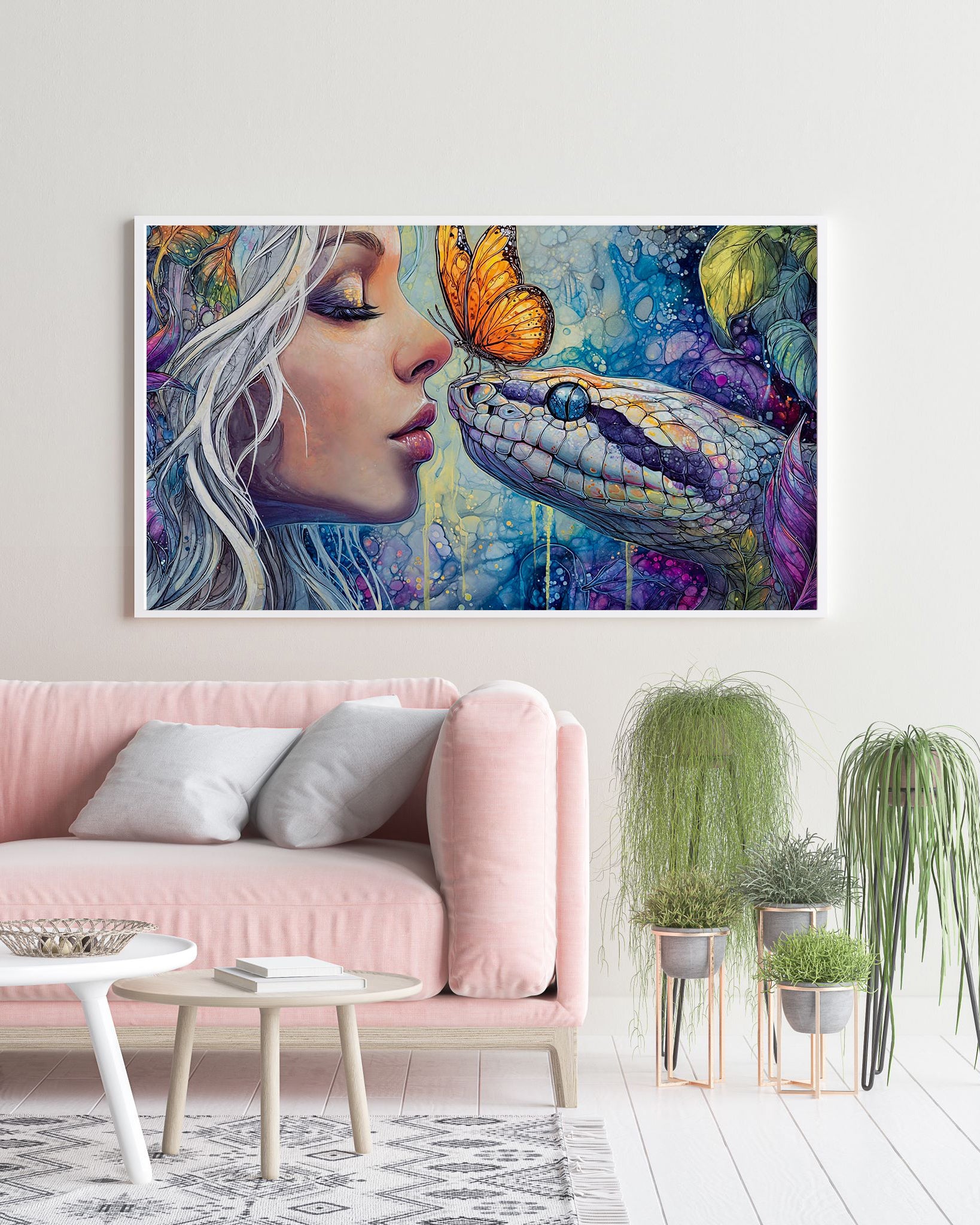 Diamond Painting Bild „Magische Begegnung“ von AI-Artist Sandrietta_ai (inkl. Feenstaub) 40x70cm TSS-717