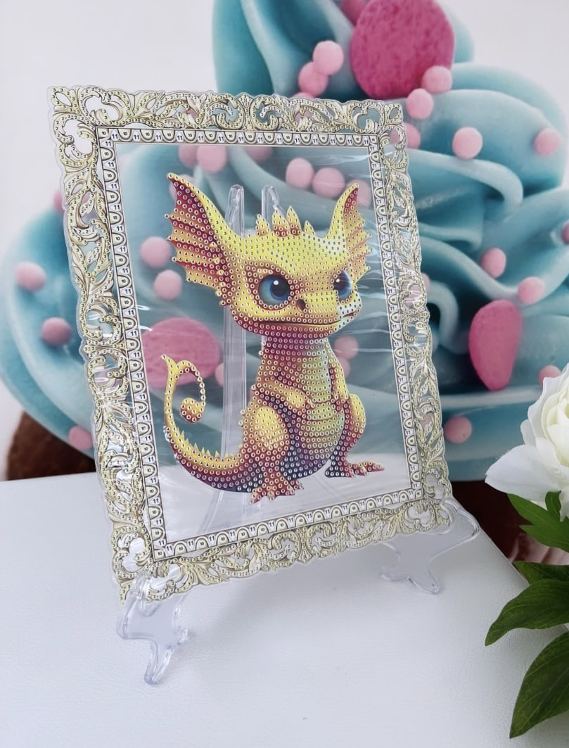 Diamond Painting Aufsteller "Mini-Dragon" Bilderrahmen (D1)