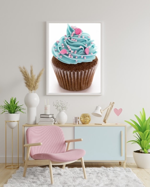 Diamond Painting Bild: "Cupcake" inkl. AB Steine