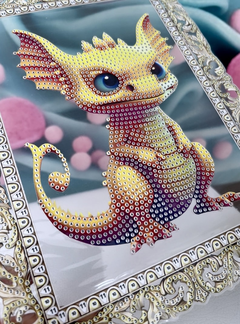 Diamond Painting Aufsteller "Mini-Dragon" Bilderrahmen (D1)