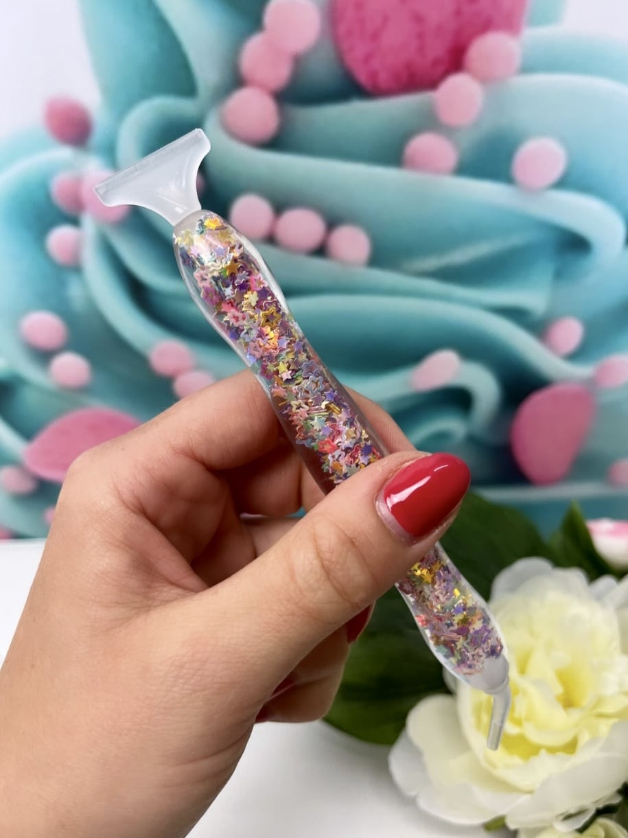 Diamond Painting Pen "Ergo" Konfetti bunt